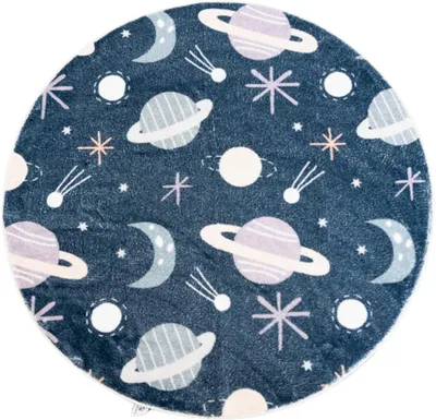 Productafbeelding van Speelkleed - Diameter 120 cm - Rond - Antislip - Machinewasbaar