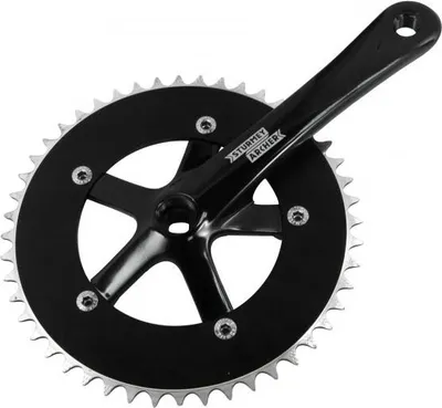 Immagine prodotto di Guarnitura Sturmey Archer FCT2x 1 velocità 42 - 48 denti singlespeed, colore:Nero, denti:42 denti