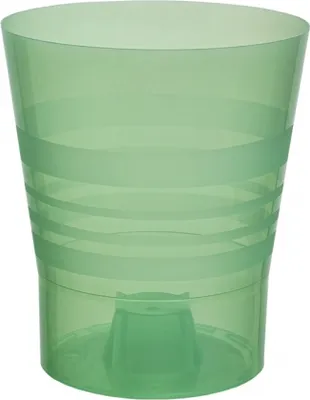 Zdjęcie produktu dla Osłonka na doniczkę ORCHID KAMELIE plastikowa przezroczysta d13x15cm