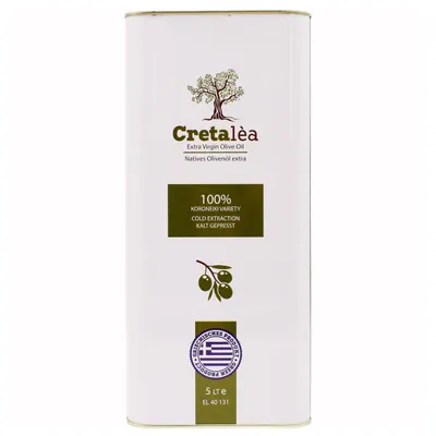 Produktbild von Cretalèa Extra Natives Olivenöl 5L – 100% Koroneiki, kaltgepresst,  aus Kreta Griechenland, Erste Güteklasse