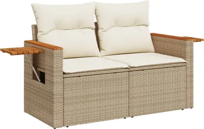 Produktbild von VidaXL 366083, 2 Sitz(e), Cremefarben, 110 kg, 1240 mm, 620 mm, 690 mm