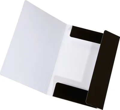 Produktbild von Sammelmappe Longlife A3 Karton glanzkaschiert 7000 g/qm schwarz Packung mit 10 Stück