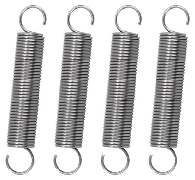 Zugfedern mit Haken, Edelstahl, 0,8x8x45 mm, 10 Stk.