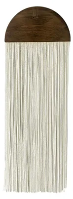 Produktbild von Boho-Wandteppich mit Quasten, handgefertigt aus Baumwollseil, für Wohn- und Schlafzimmerdekoration