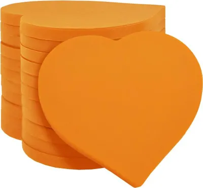 Immagine prodotto di CombiCraft Monete vergini di plastica Cuore Arancione - 100 pezzi