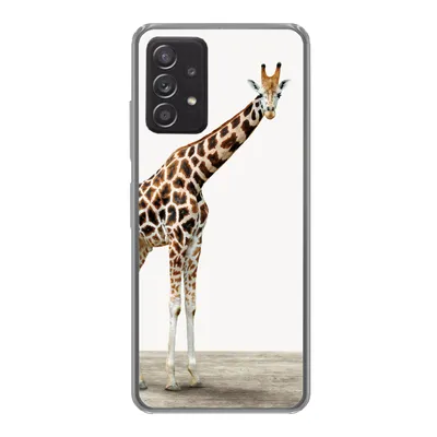 Produktbild von MuchoWow® Handyhülle Schutzhülle Hülle für Samsung Galaxy A53 5G Giraffe - Tiere - Weißer Hintergrund - Kinder - Junge - Mädchen Silikon Softcase Handy Hülle - Schutzabdeckung
