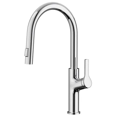 Produktbild von CECIPA max Chrom Wasserhahn Küche Ausziehbar, Zinklegierung Küchenarmatur mit Brause Zwei Wasserstrahlarten, Hochdruck Armatur Küche,360° Schwenkbar