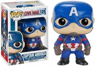 Obrázok produktu pre FUNKO POP! Marvel Captain America: Civil War Captain America, zberateľská figúrka, Komiks, 90 g