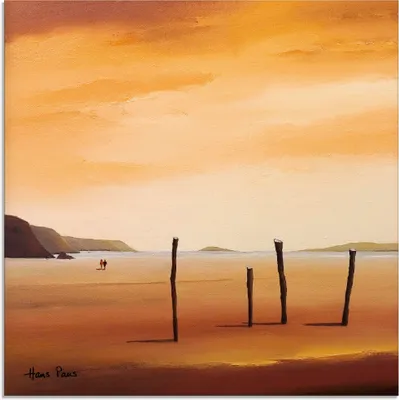 Produktbild von ARTland Glasbild Abend II Größe: 50x50 cm