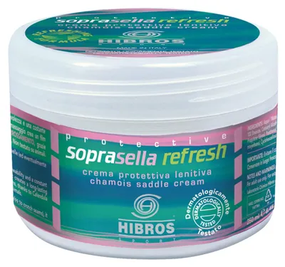 Immagine prodotto di Crema idratante per selle da bicicletta HIBROS Sport, barattolo da 250 ml