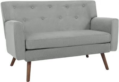 Produktbild von CLP Sofa Kioni Cordbezug 2-Sitzer komfortabel gepolstert bis 240 kg belastbar grau