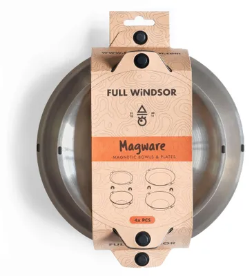 Zdjęcie produktu dla Zestaw misek i talerzy Full-Windsor Magware (zestaw pojedynczy) – zestaw talerzy z magnesami