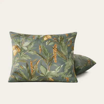 Produktbild von HappyBed Kissenbezug | Golden Foliage | 2er Set | Mikrofaser