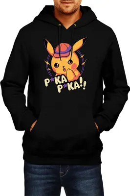 Produktbild von Herren Kapuzenpullover Japan Manga Anime Comics Pokemon 032, Man XL / Schwarz