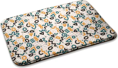 Produktbild von Teppich Kinderteppich Schlafzimmer Modern - 75 cm x 45 cm - Geometrische Muster