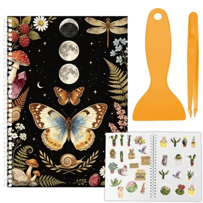 Stickeralbum A5 mit wiederverwendbaren Insekten-Stickern