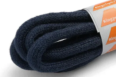 Produktbild von RINGELSPITZ - Rund Dick Schnürsenkel – Robuste Schnürsenkel - 60 cm, marineblau