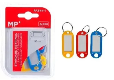 Image de 6 porte-clés colorés