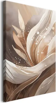 Obrázok produktu pre Plátno na stenu do obývačky Abstraktné listy 80x120cm