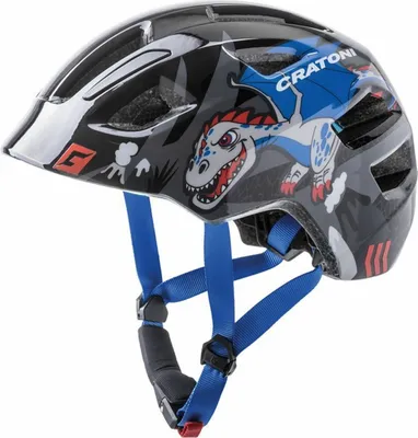 Image de Casque pour enfant Cratoni Maxster Black Dragon brillant