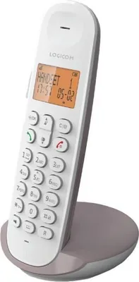 Image de Téléphone Fixe Sans Fil LOGICOM DECT ILOA 150 SOLO, Taupe, Sans Répondeur