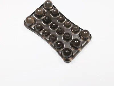 Produktbild von INF Transparente Silikon Maus Handgelenkauflage Ergonomisch für Büro, 1 Stück Schwarz