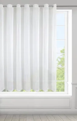 Zdjęcie produktu dla Biała zasłona, 350 x 150 cm, z 20 przelotkami