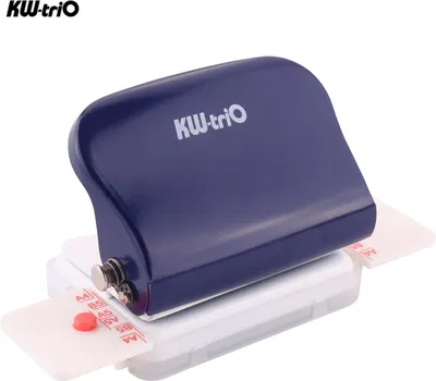 Obrázek produktu pro KW-Trio Děrovačka na papír se 6 otvory Ruční kovová děrovačka s kapacitou 5 listů 6 mm pro sešity A4 A5 B5 Scrapbook Diary Planner