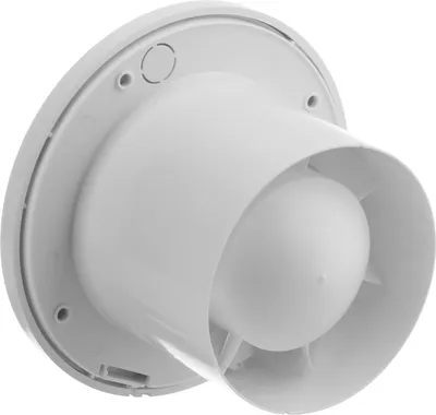 Produktbild von Badkamerventilator Ø 100 mm mit Feuchtigkeitssensor und Nachlaufzeit (Timer) - weißer Ventilator