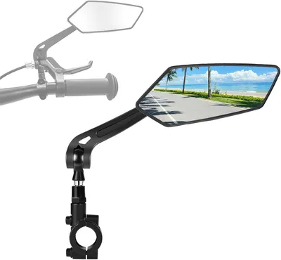 Obrázek produktu pro Zrcátko na kolo, pravá strana - Skládací - Otočné o 360 stupňů