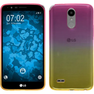 Produktbild von PhoneNatic Case kompatibel mit LG Stylus 3 - Design:01 Silikon Hülle Ombrè + 2 Schutzfolien