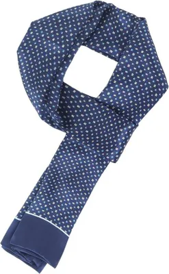 Productafbeelding van Zijde sjaal voor heren 155 x 26 cm - 100% zijde - dubbelzijdig - elegant voor casual en zakelijk gebruik