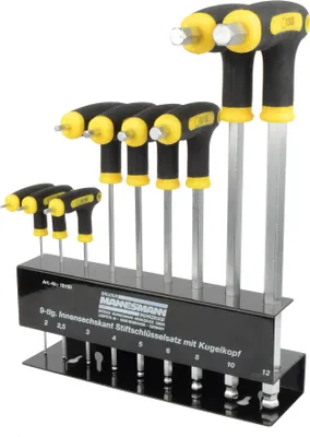 Produktbild von Mannesmann Sechskant-T-Griff-Set 9-teilig - 18150