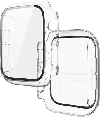 Produktbild von Uhrenhülle – Für Apple Watch 44 mm – HD-Displayschutz & TPU-Stoßschutz – Kompatibel mit Apple Watch Series 4/5/6/SE – Transparent