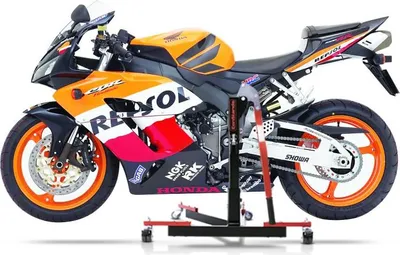 Zdjęcie produktu dla Stojak centralny CS Power Evo do Honda CBR 1000 RR Fireblade 04-07 czerwony