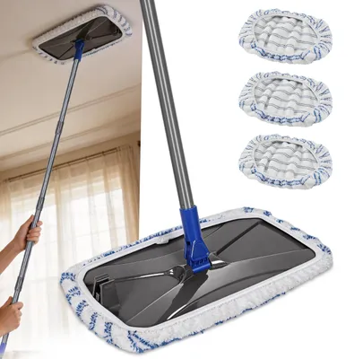 Immagine prodotto di Mocio in microfibra extra grande per la pulizia dei pavimenti, con testina piatta da 40,6 cm