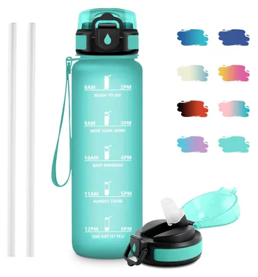 Produktbild von JAPORIA Trinkflasche Auslaufsicher 1L, Sportflasche Kohlensäure Geeignet, Auslau
