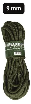 Productafbeelding van Commando touw, 15 meter x 9 mm, olijgroen