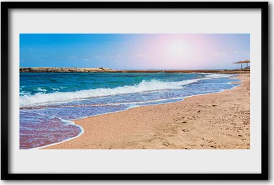 Produktbild von Bild 60x40 MDF-Rahmen Wandkunst Ocean Beach Landschaft