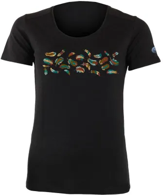 Immagine prodotto di Maglia da donna Lasting in merino, con stampa FLAVIA, colore nero