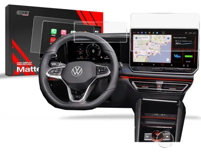 Produktbild von Matte Autodisplayfolie 3in1 für Volkswagen Tiguan 3 12,9" (2024-2025), Grizz Protector