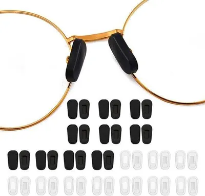 Produktbild von Silikonen Brillenhalter - Antislip - Selbstklebend - Weich - 20 Paar - 17 x 9 mm - Brillenaccessoires