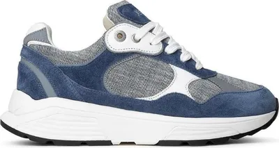 Produktbild von Xsensible Helix Denim Combi (blau) - Damenschuhe Bequeme Schnürschuhe, Blau