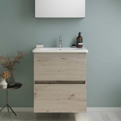 Productafbeelding van Badkamerwastafel Liniq met onderkast, 60,5 cm