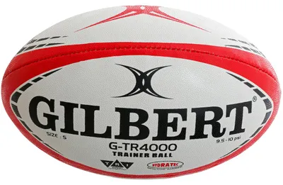Immagine prodotto di Palla da rugby Gilbert G-TR4000, colore rosso, taglia 5, set da 25 pezzi