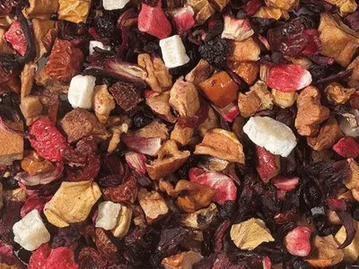 Produktbild von 1 kg Früchteteemischung Erdbeer/Sahne aromatisiert