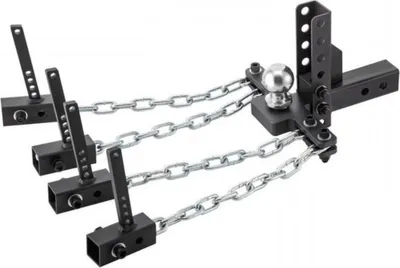 Produktbild von Anhängerkupplungsträger – Gewichtsverteilende Anhängerkupplung – Dreieckige Klemme – Kette 45,7cm – Hochleistungs-Trekhaak für Camper und Anhänger