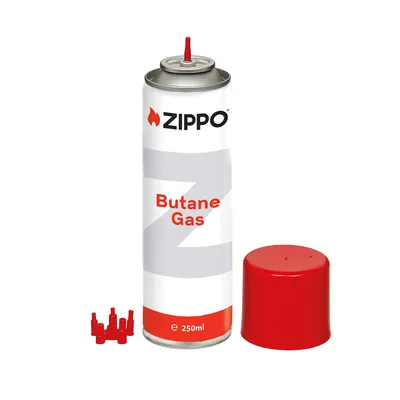 Produktbild von Zippo Gas 250 ml Nachfüllgas für Gasfeuerzeuge 2005432 mit Adapterset