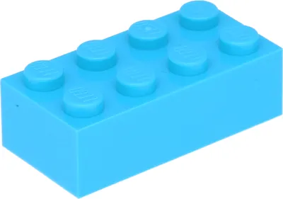 Obrázek produktu pro Lego® 2x4 kostky 3001 - 10 dílků Středně azurově modrá