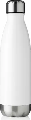 Immagine prodotto di BULLET Arsenal - Pallone sottovuoto in acciaio inox - Thermos - 510 ml - doppia parete - caldo e freddo - a prova di perdite - bianco